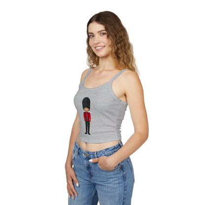 Women's Spaghetti Strap Tank Top - British Royal Guard - Iconic Symbol of Tradition and Honor