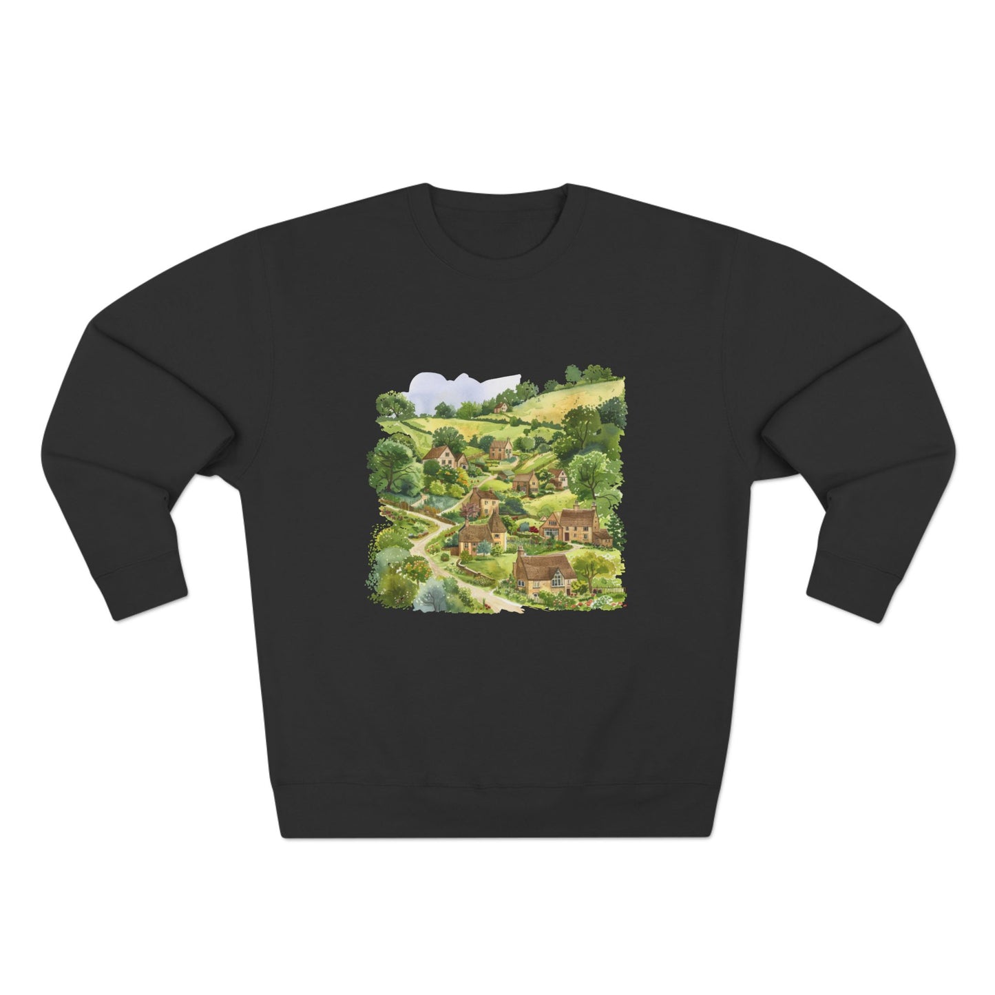 Unisex Crewneck Sweatshirt - Street London Aesthetics Urban Charm and Classic City Vibes