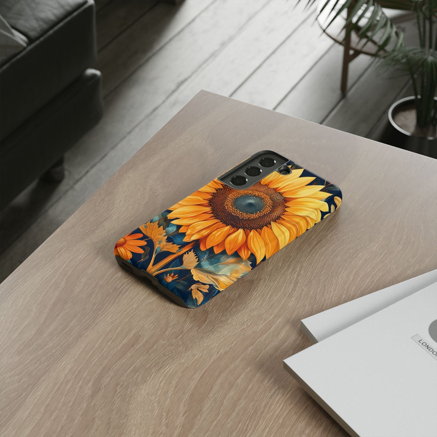 Sunflower Phone Case - Floral Design for Nature Lovers, Cute Spring Accessory, Gift for Her, Eco-Friendly Cover