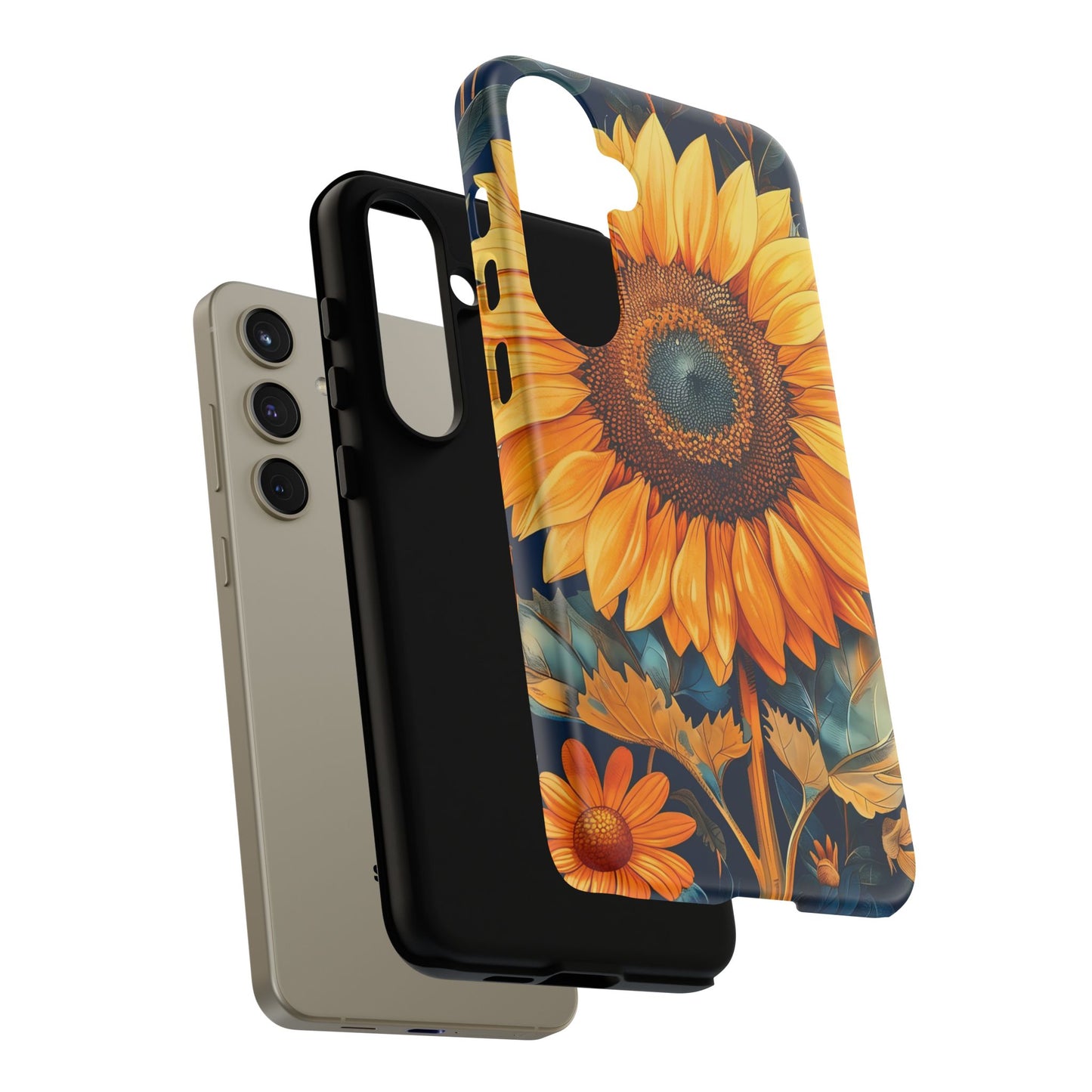 Sunflower Phone Case - Floral Design for Nature Lovers, Cute Spring Accessory, Gift for Her, Eco-Friendly Cover