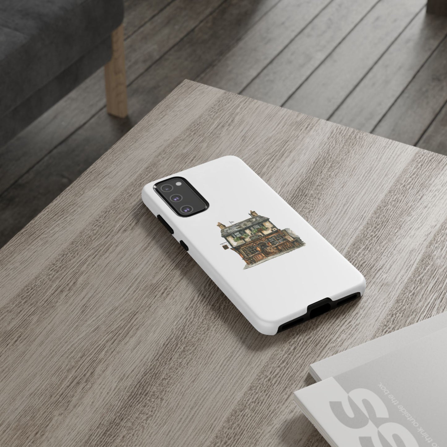 Artistic Phone Case with Cozy Cottage Design