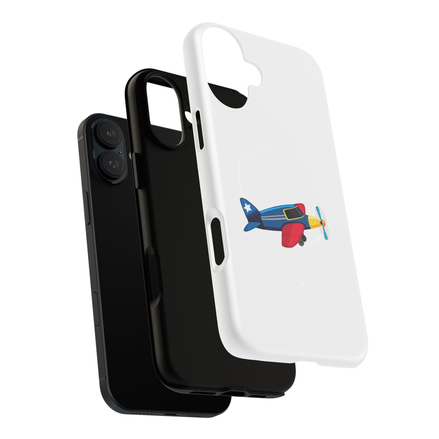 Airplane Tough Magnetic Phone Case, Cute Phone Cover, Gifts for Travelers, Kids and Adults, Aviation Themed, Durable Phone Case