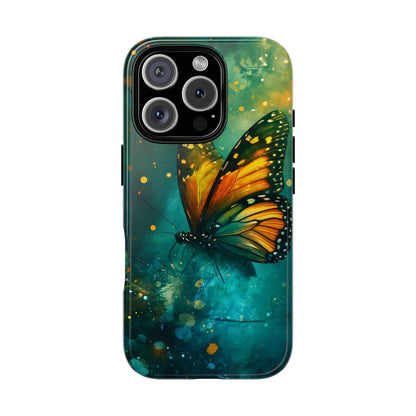 Colorful Butterfly Phone Case, Tough Cases for iPhone and Samsung, Cute Tech Accessories, Nature Lovers Gift, Vibrant Floral Design