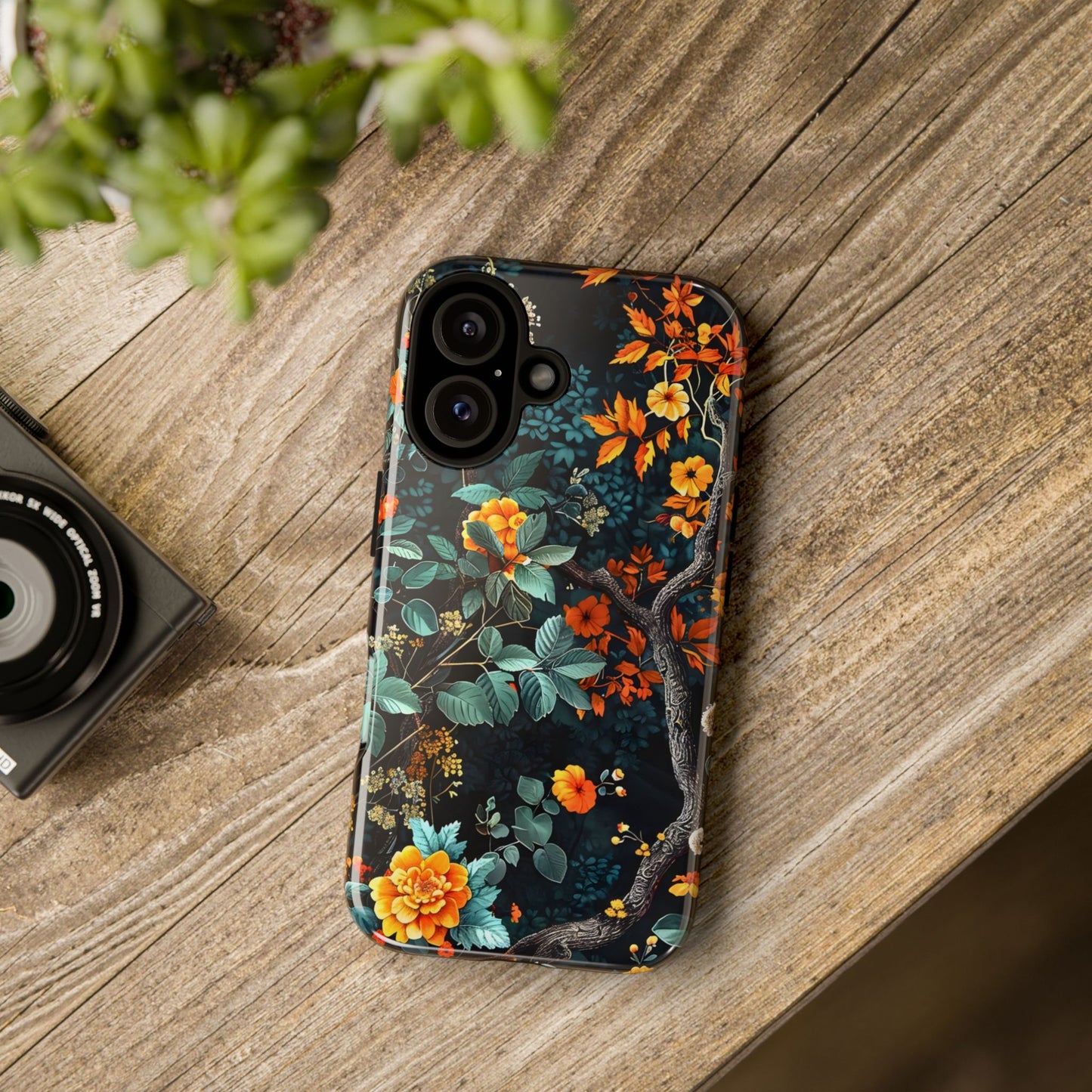 Floral Phone Case | Tough Cases, Protective Cover, Gift for Her, Autumn Vibes, Floral Phone Accessory, Unique Design