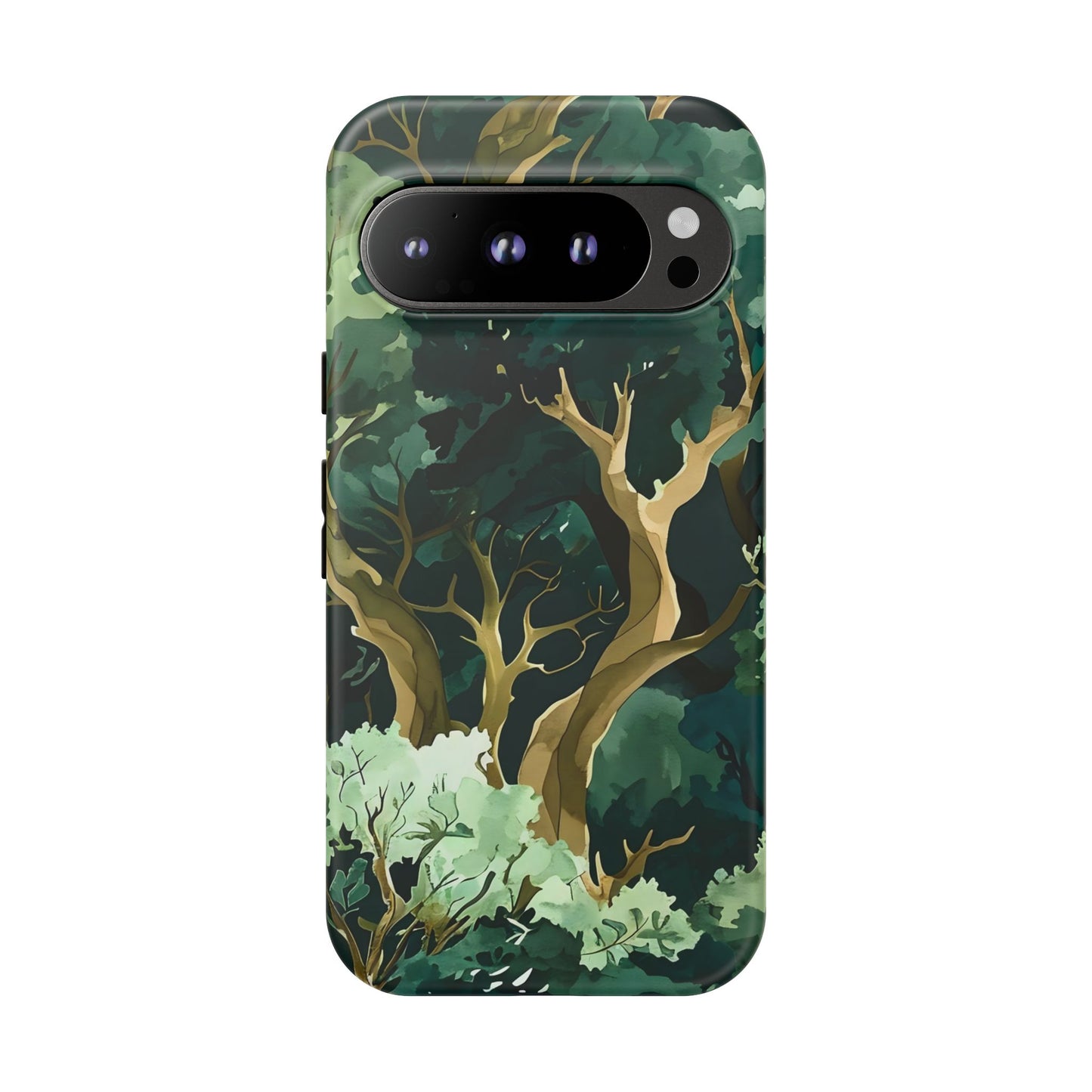 Forest Green Phone Case, Nature-Inspired Tough Cases, Eco-Friendly Gift, Outdoor Lover Accessory, Unique Phone Cover