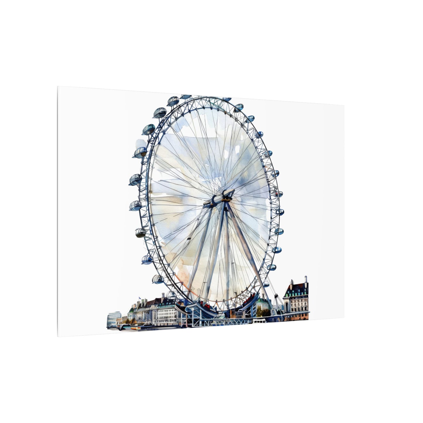 London Eye Canvas Print, Wall Art Decor, Travel Gift, Home Decoration, Unique Art Piece