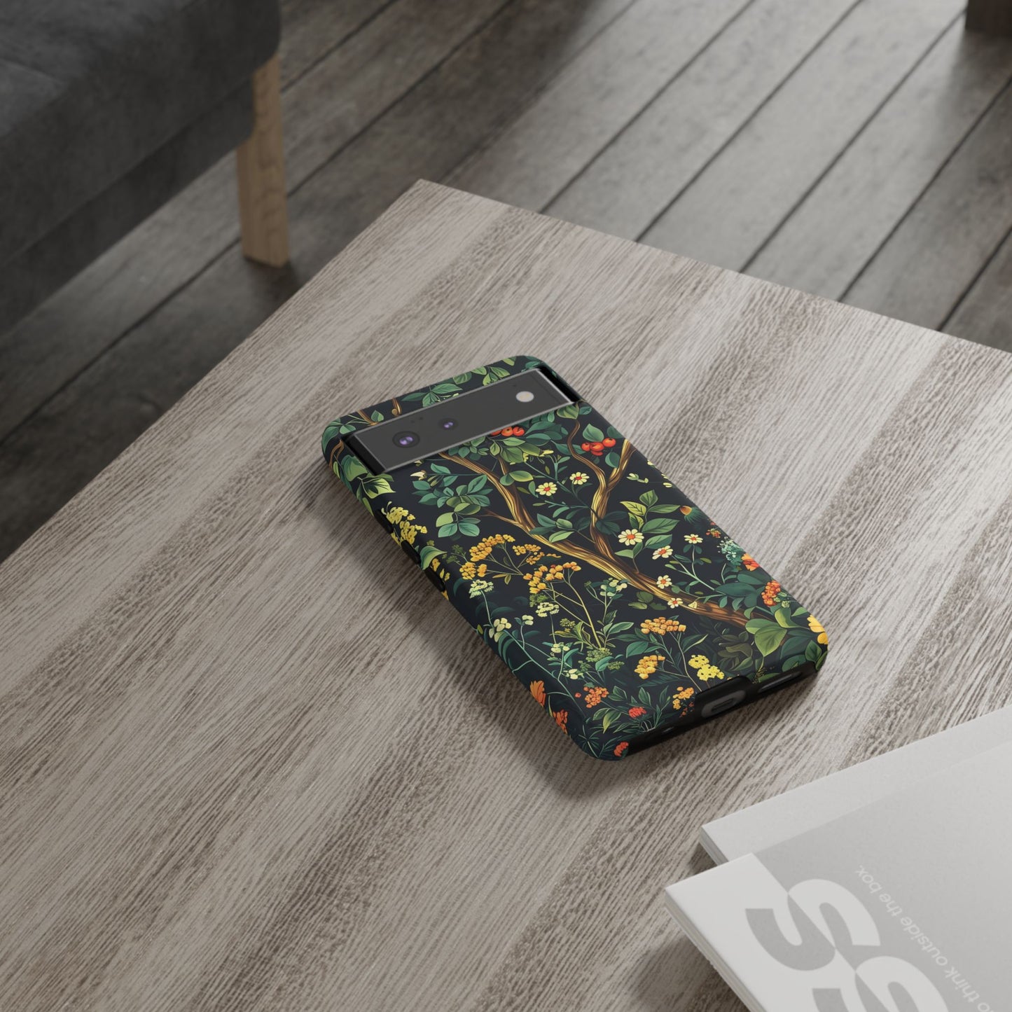 Floral iPhone Case, Nature Inspired Tough Case, Botanical Phone Cover, Eco-Friendly Gift, Unique Floral Design