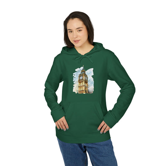 adidas Unisex Fleece Hoodie - Big Ben - The Heartbeat of London