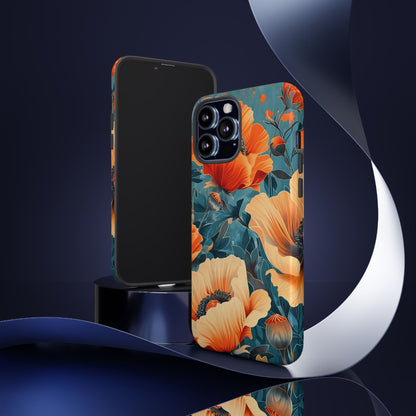 Floral Phone Case, Tough Cases for Protection and Style, Spring Aesthetic, Gift for Her, Phone Accessory for Nature Lovers