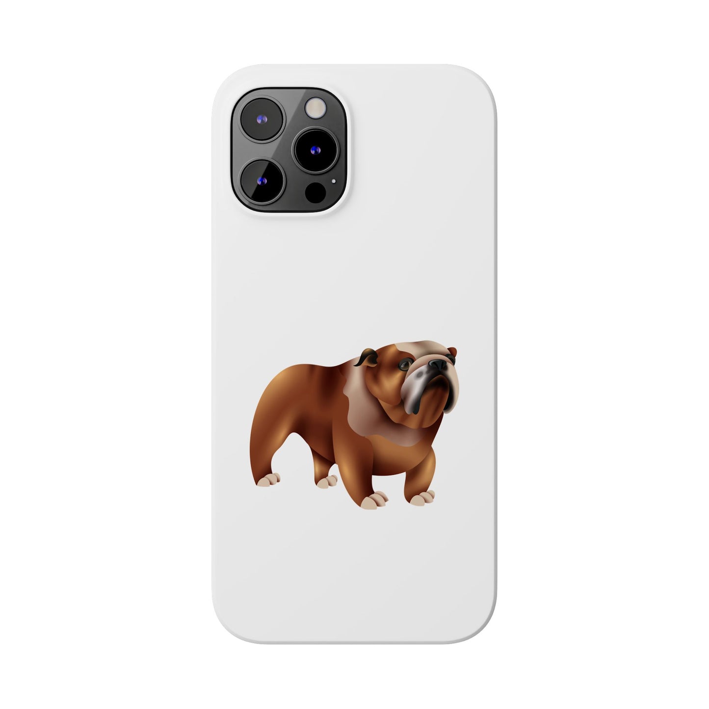Bulldog Slim Phone Cases, Dog Lover Gift, Cute Phone Cover, Pet Theme Case, Birthday Gift for Dog Owners