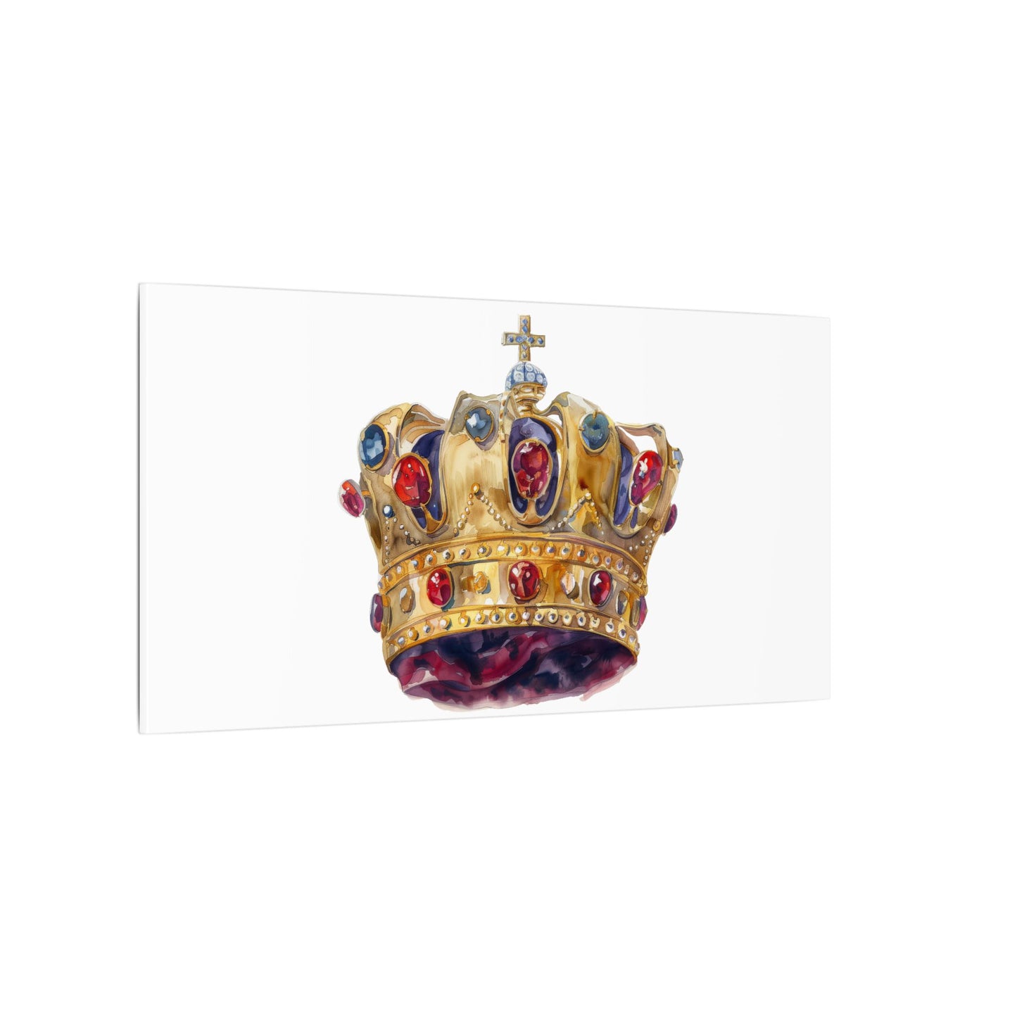 Crown Art Print, Royal Wall Decor, Matched for Home or Office, Gift for Art Lovers, Unique Royalty Artwork
