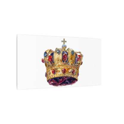 Crown Art Print, Royal Wall Decor, Matched for Home or Office, Gift for Art Lovers, Unique Royalty Artwork