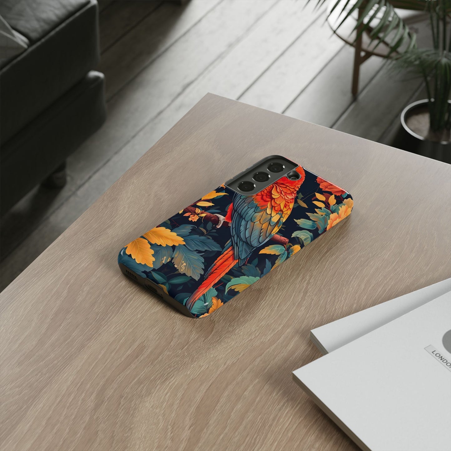 Vibrant Parrot Phone Case - Tough, Stylish, Nature-Inspired, Tropical, Wildlife, Perfect Gift, Summer Vibes