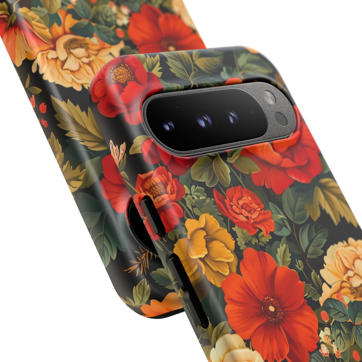 Floral Phone Case, Tough Cases, Decorative Tech Accessories, Gift for Her, Nature Lover Gift, Boho Style Case, Spring Floral Cover