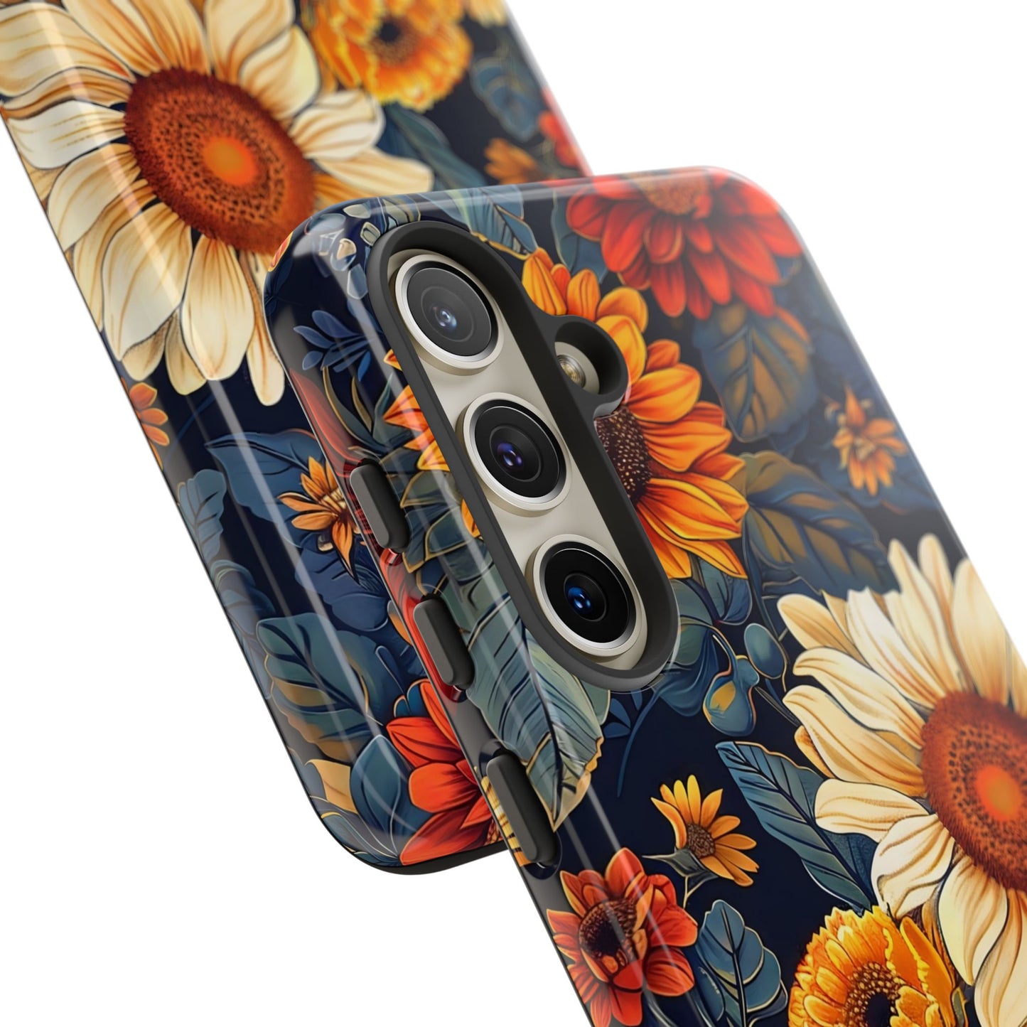 Floral Tough Phone Case | Sunflower Design, iPhone Cover, Protective Case, Gifts for Her, Floral Phone Accessory