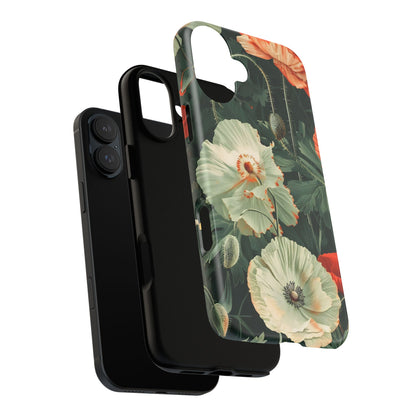 Floral Phone Case - Tough Cases, Botanical Design, Gift for Friends, Trendy Mobile Cover, Personalized Phone Accessory