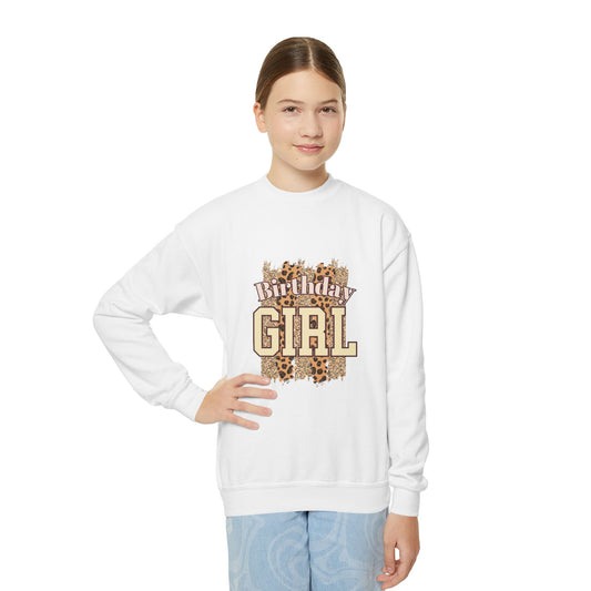 Birthday Girl Youth Crewneck Sweatshirt