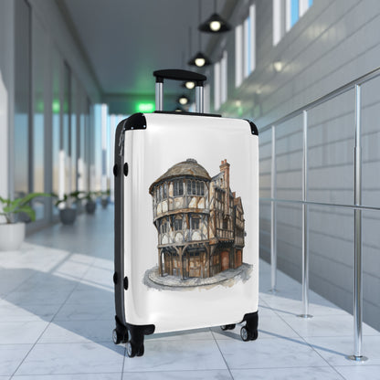 Tudor Pub Illustration Suitcase