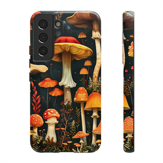 Whimsical Mushroom Phone Case | Tough Cases – Unique Nature Design, Eco-Friendly Cover, Gift for Nature Lovers, Phone Accessory, Fall Decor