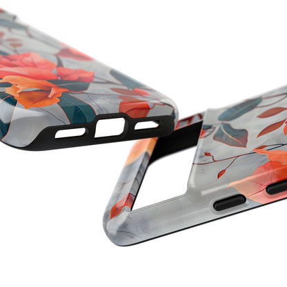 Floral Phone Case, Tough Cases, Flower Power, Gift for Her, Decorative Phone Cover, Trendy Accessories, Everyday Style
