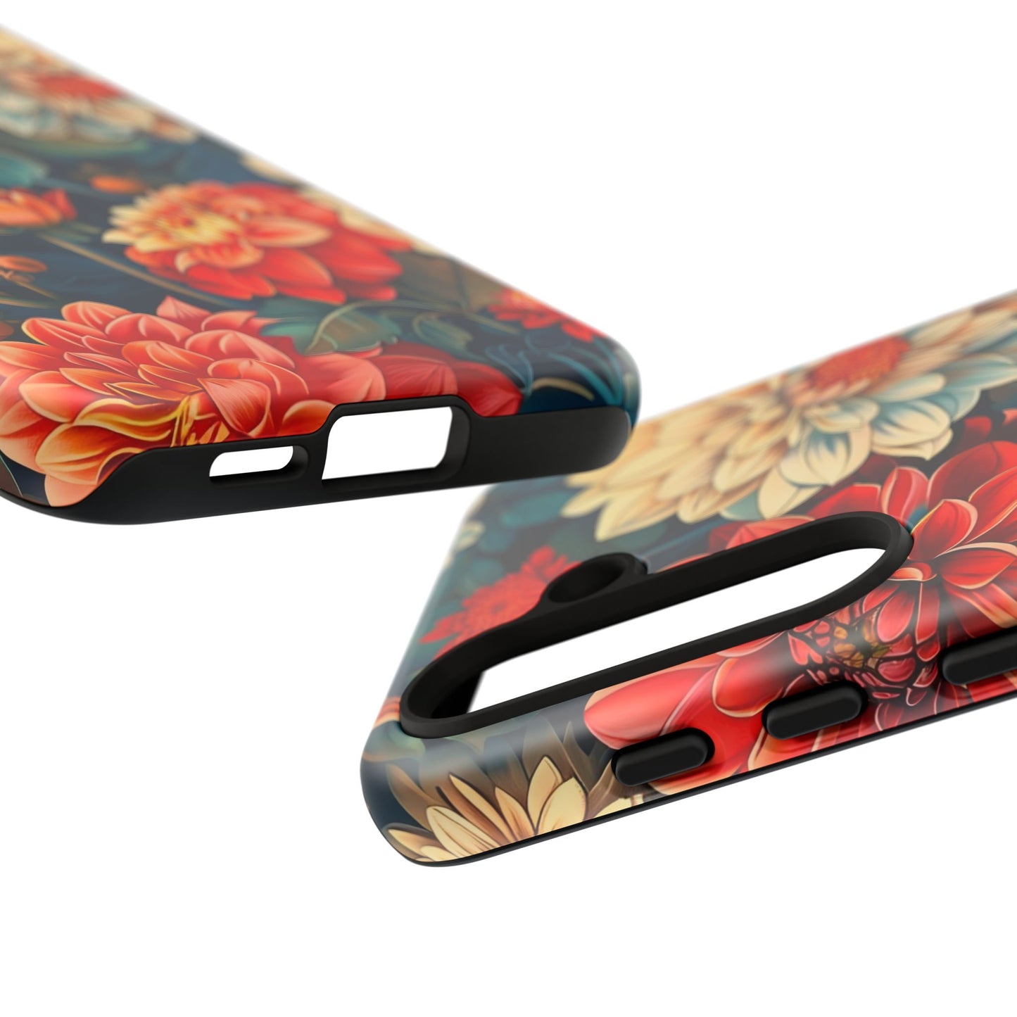 Floral Phone Case - Vibrant Tough Cases, Stylish Floral Cell Phone Cover, Gift for Her, Trendy Phone Accessory, Flower Design