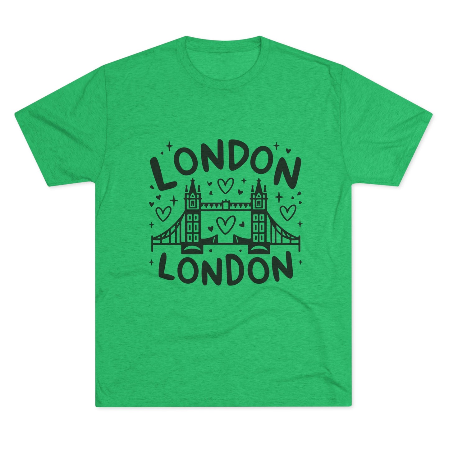 London Vibes Stylish Unisex Tri-Blend Crew Tee