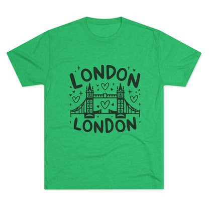 London Vibes Stylish Unisex Tri-Blend Crew Tee
