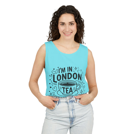 Unisex Garment-Dyed Tank Top - London's nostalgic Tea