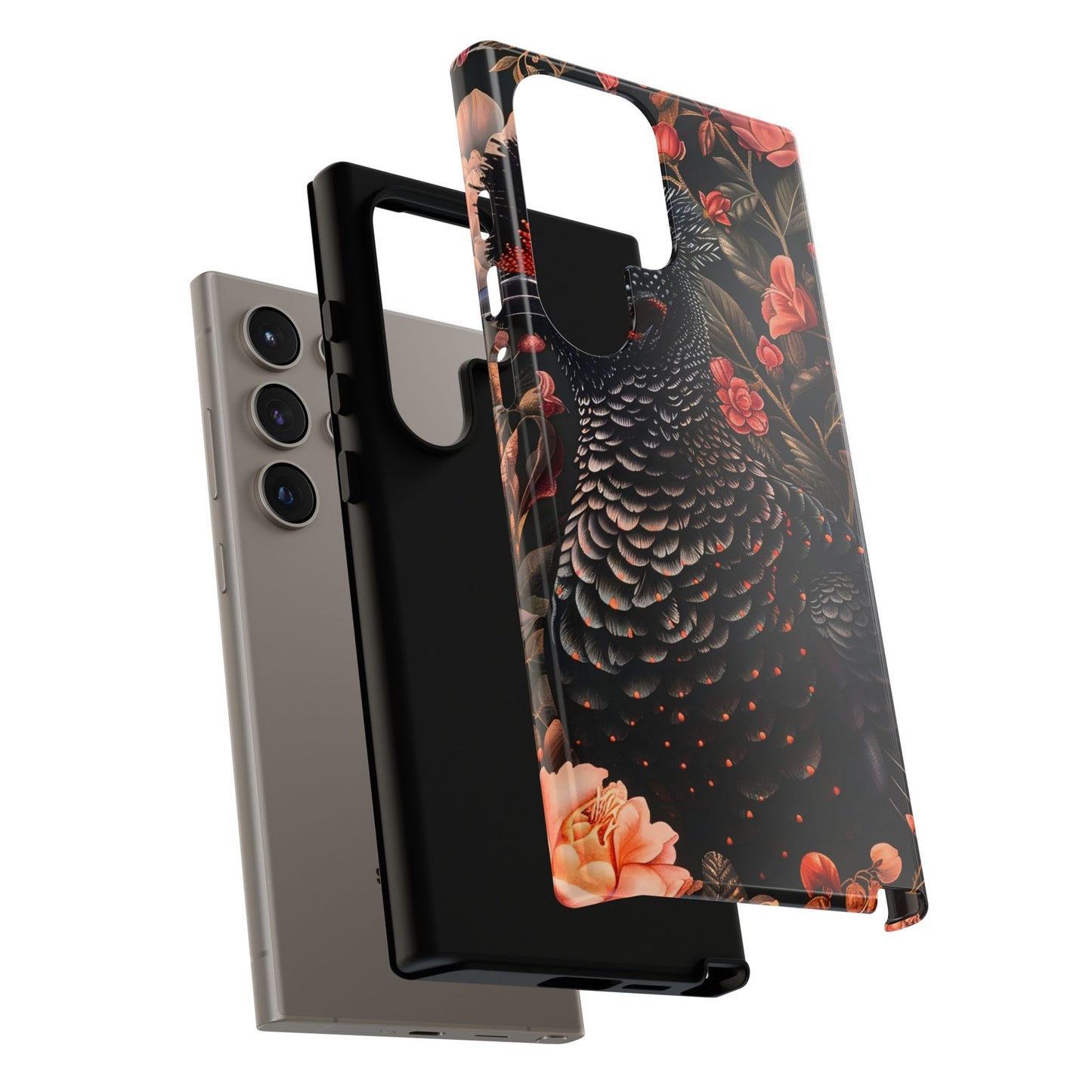 Tough Cases: Floral Design Phone Case, Stylish Protection for Your Phone, Unique Gift for Bird Lovers, Vibrant Floral Art, [...]