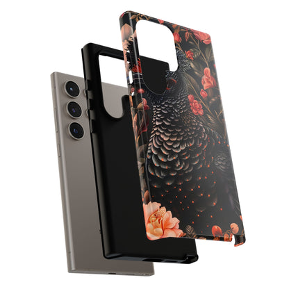 Tough Cases: Floral Design Phone Case, Stylish Protection for Your Phone, Unique Gift for Bird Lovers, Vibrant Floral Art, [...]