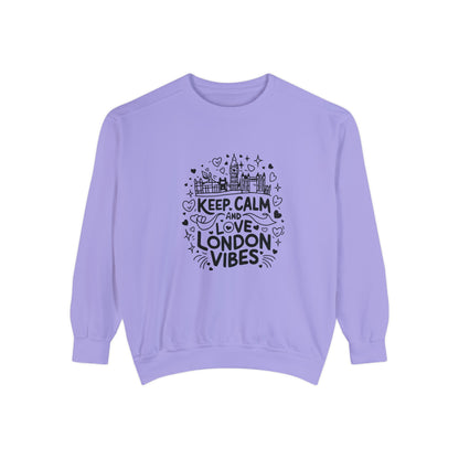 Unisex Garment-Dyed Sweatshirt Classy - Love London Vibes