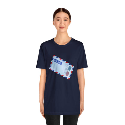 Unisex Jersey Short Sleeve Tee - Vintage British Air Mail - Classic Postal Design