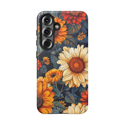 Floral Tough Phone Case | Sunflower Design, iPhone Cover, Protective Case, Gifts for Her, Floral Phone Accessory