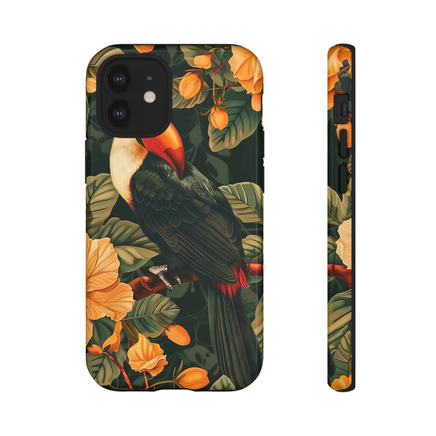 Tropical Toucan Phone Case, Exotic Bird Cover, Nature Lover Gift, Eco-Friendly Design, Customizable Tech Accessory