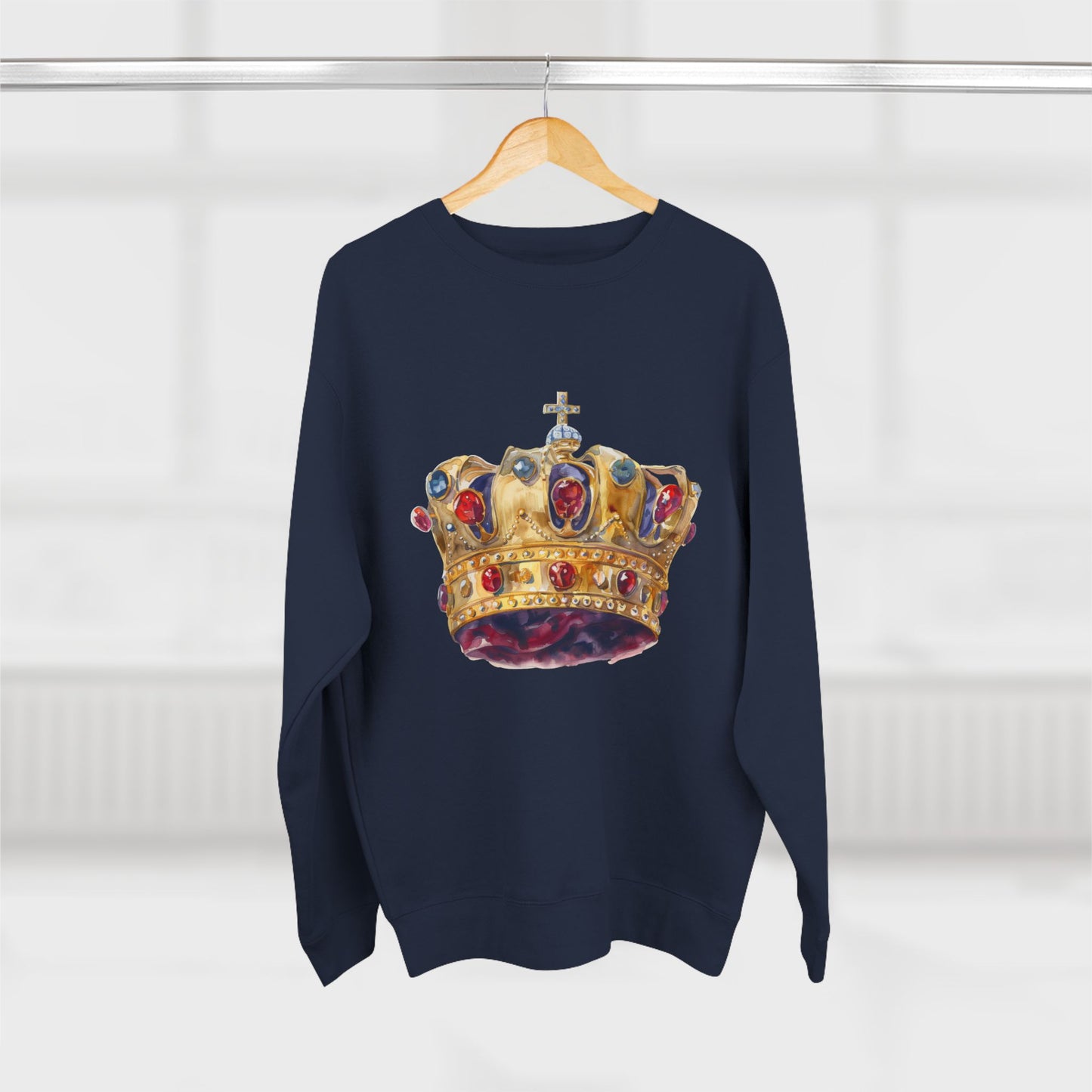 Unisex Crewneck Sweatshirt - Classy British Royal Crown