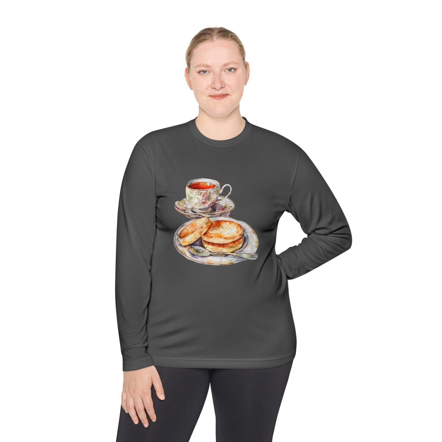 Unisex Lightweight Long Sleeve Tee - The Crown’s Table - British Royal Food Traditions
