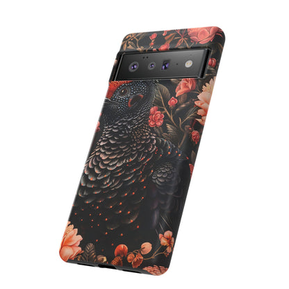 Tough Cases: Floral Design Phone Case, Stylish Protection for Your Phone, Unique Gift for Bird Lovers, Vibrant Floral Art, [...]