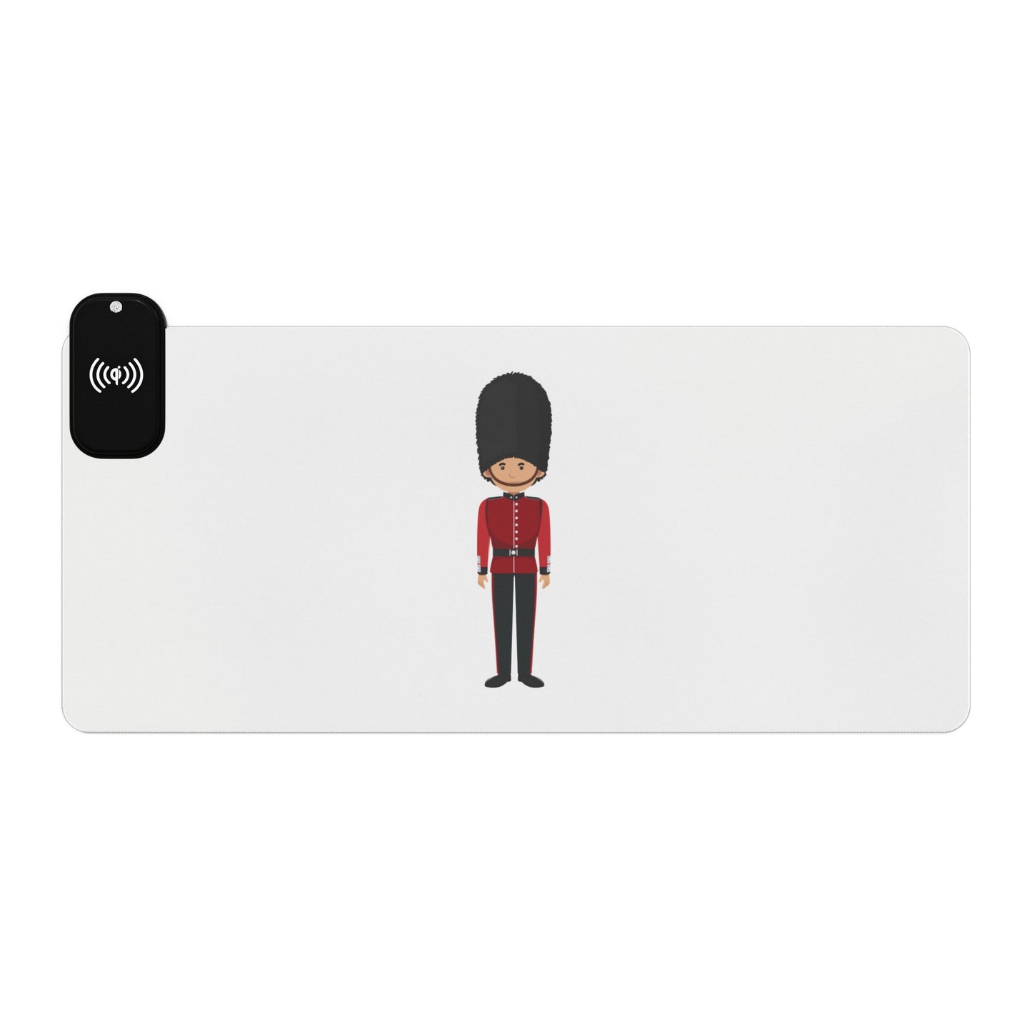 Queen’s Guard (Boy) - LED Gaming Mouse Pad with Wireless Charging, Gaming Desk Accessory, RGB Light Gaming Gear, Modern Tech Gift, Ideal for Gamers
