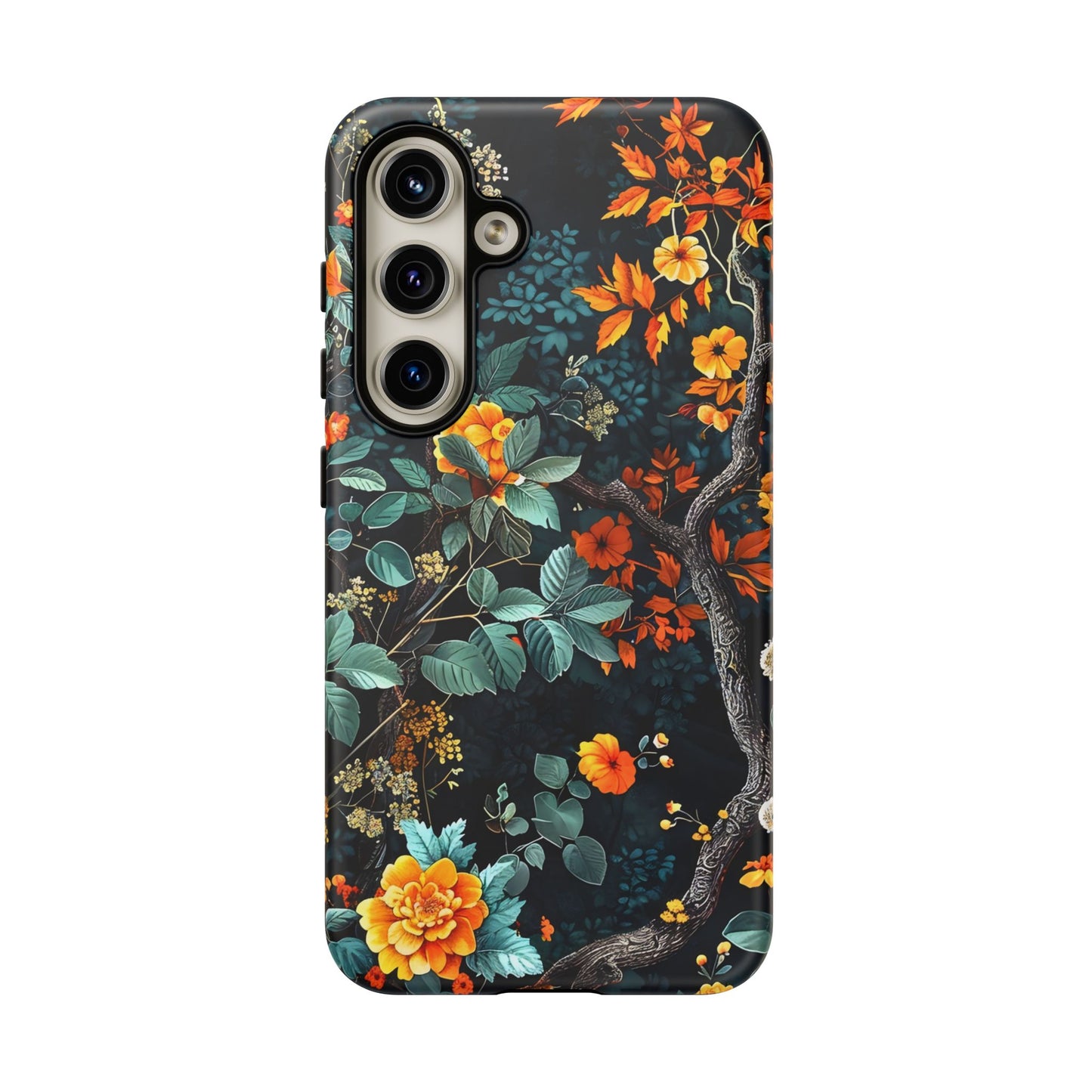 Floral Phone Case | Tough Cases, Protective Cover, Gift for Her, Autumn Vibes, Floral Phone Accessory, Unique Design