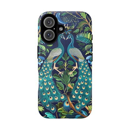 Peacock Tough Phone Case - Colorful Protective Cover, Nature Lover Gift, Stylish Accessory for Celebrations