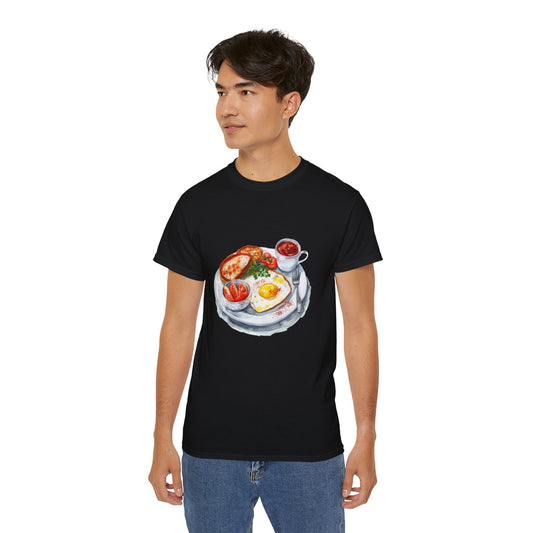 Unisex Ultra Cotton Tee - Mouth-watering Morning Feast