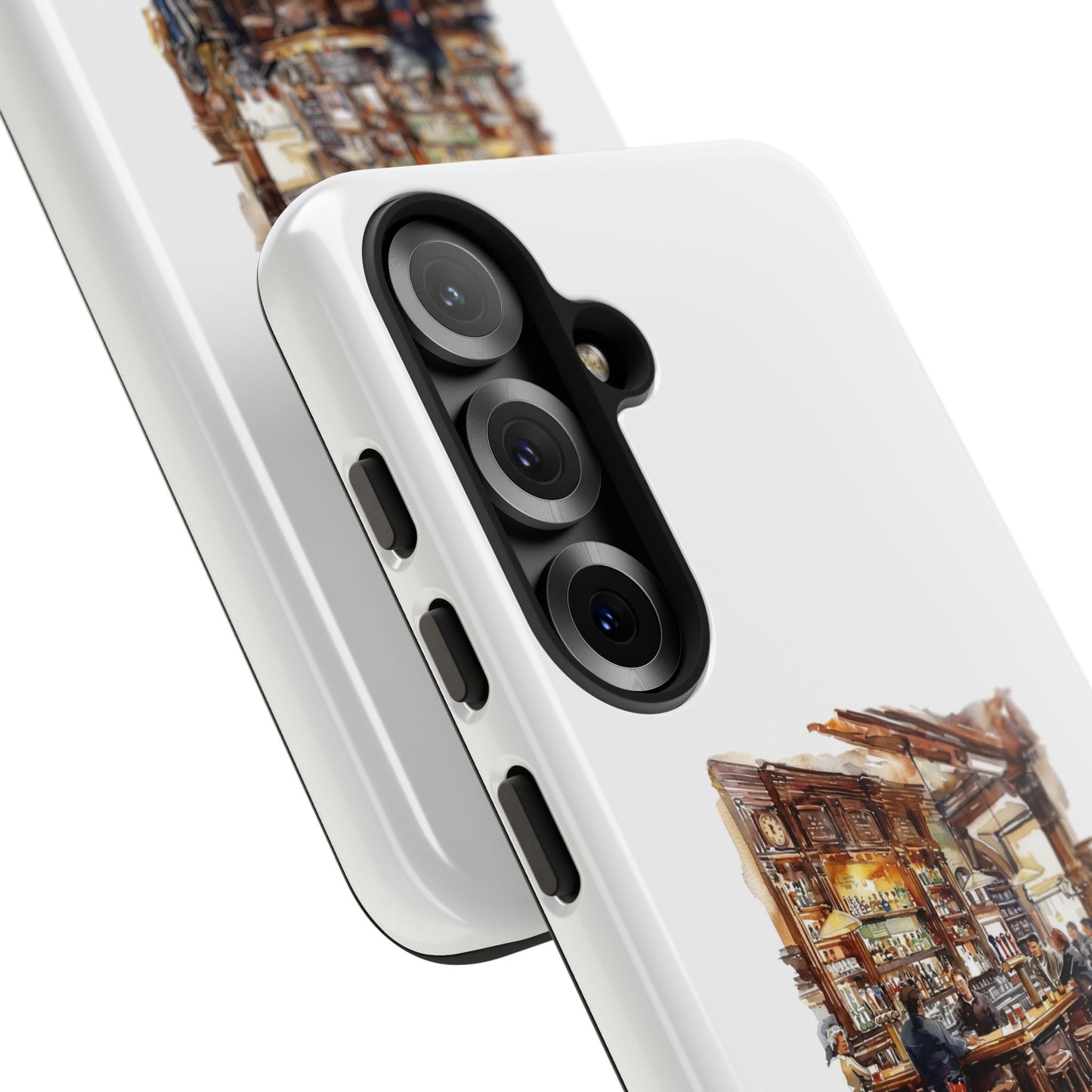 Artistic Phone Case - Cozy Pub Design
