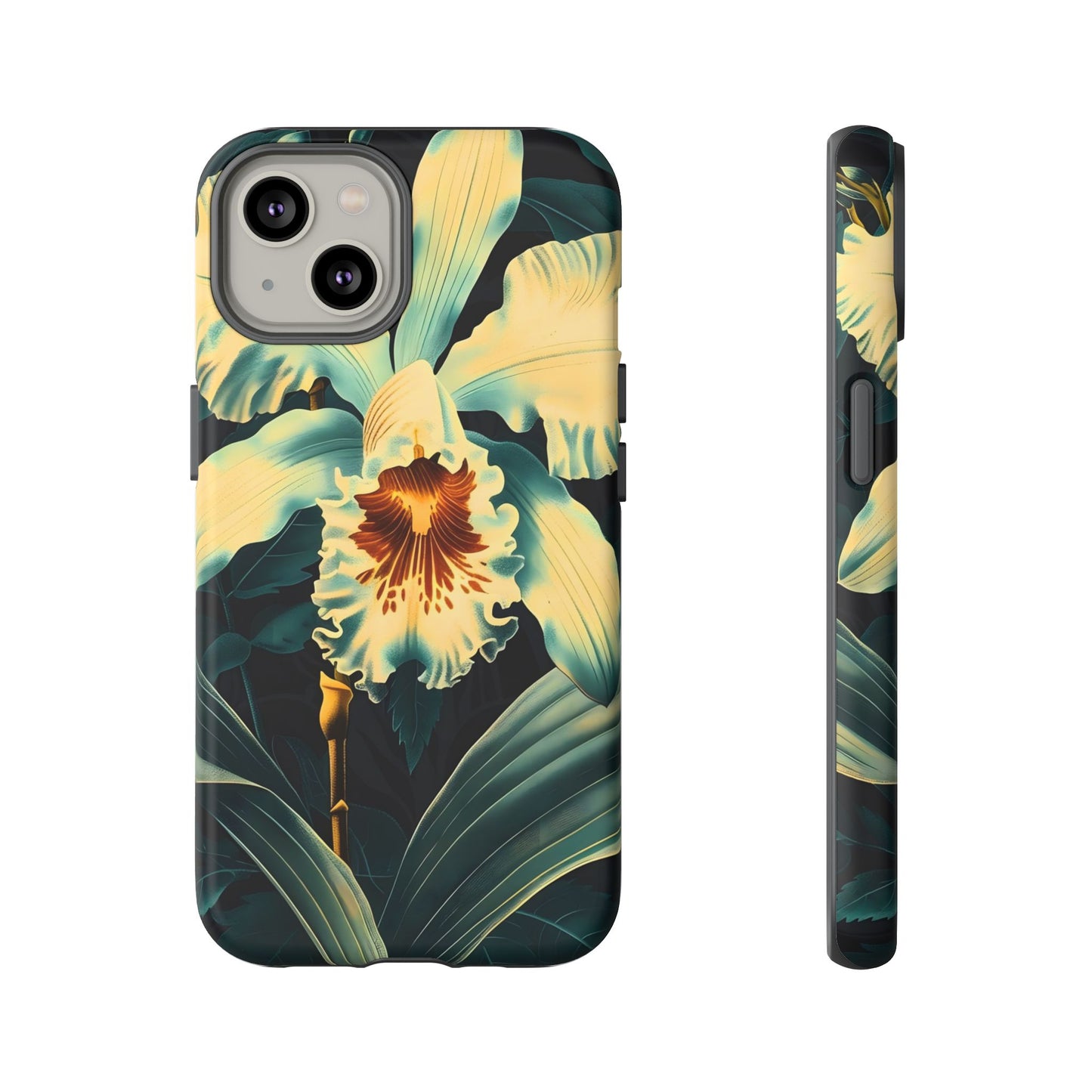 Floral Phone Case - Tough Cases with Orchid Design, Durable Smartphone Cover for Nature Lovers, Floral Gift for Her, Botanical [...]