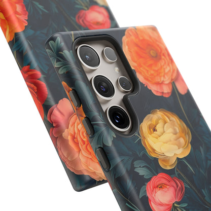 Floral Phone Case - Tough Cases, Stylish Protection, Gift for Flower Lovers, Customizable Cover, Floral Design Mobile Accessory