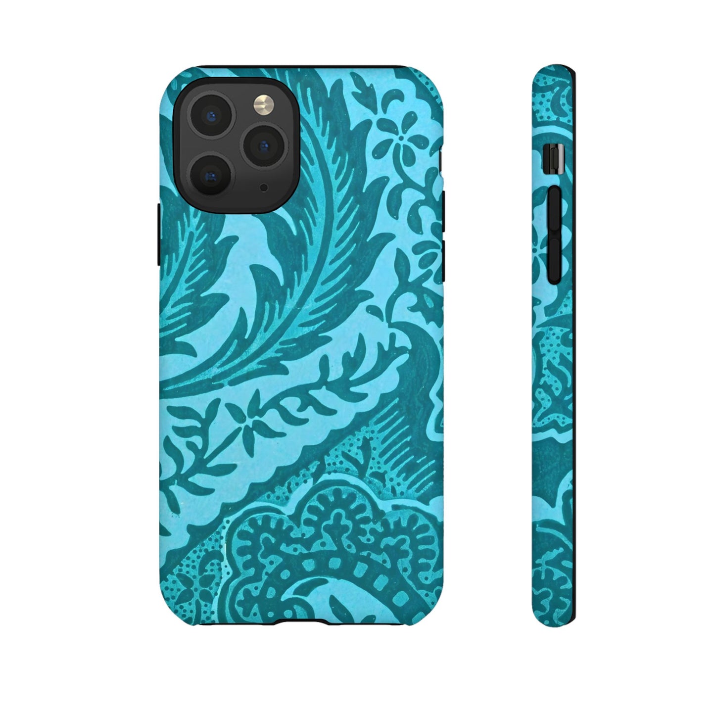 Protective Phone Case with Elegant Teal Design, Tough Cases, Floral Phone Cover, Stylish Smartphone Protection, Gifts for Her, Trendy [...]