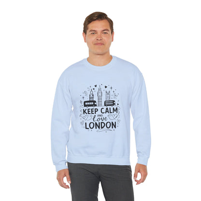 Unisex Heavy Blend™ Crewneck Sweatshirt Trendy - Keep Calm and love London