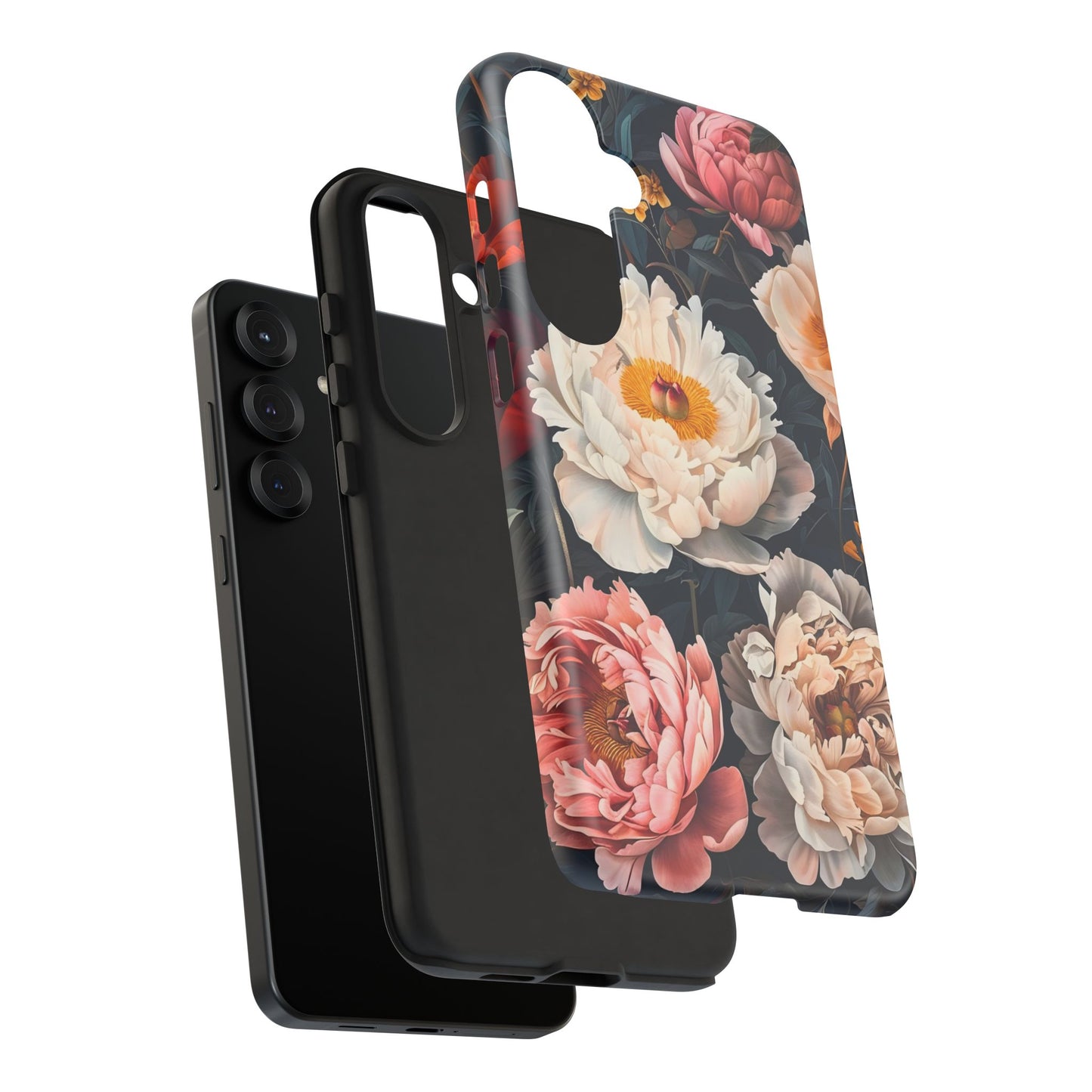 Floral Phone Case, Tough Phone Cover, Flower Design, Unique Gift for Her, Trendy Accessory, Spring Decor