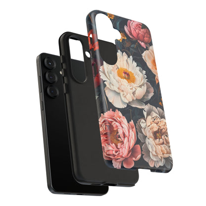 Floral Phone Case, Tough Phone Cover, Flower Design, Unique Gift for Her, Trendy Accessory, Spring Decor