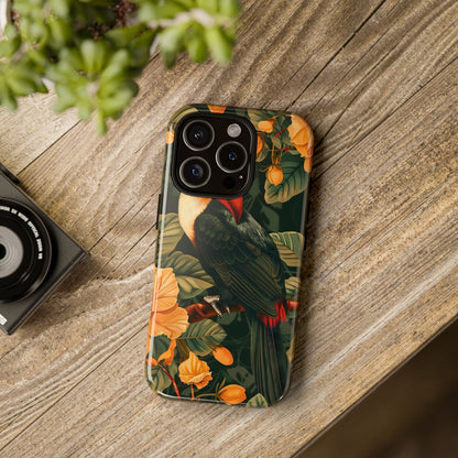 Tropical Toucan Phone Case, Exotic Bird Cover, Nature Lover Gift, Eco-Friendly Design, Customizable Tech Accessory
