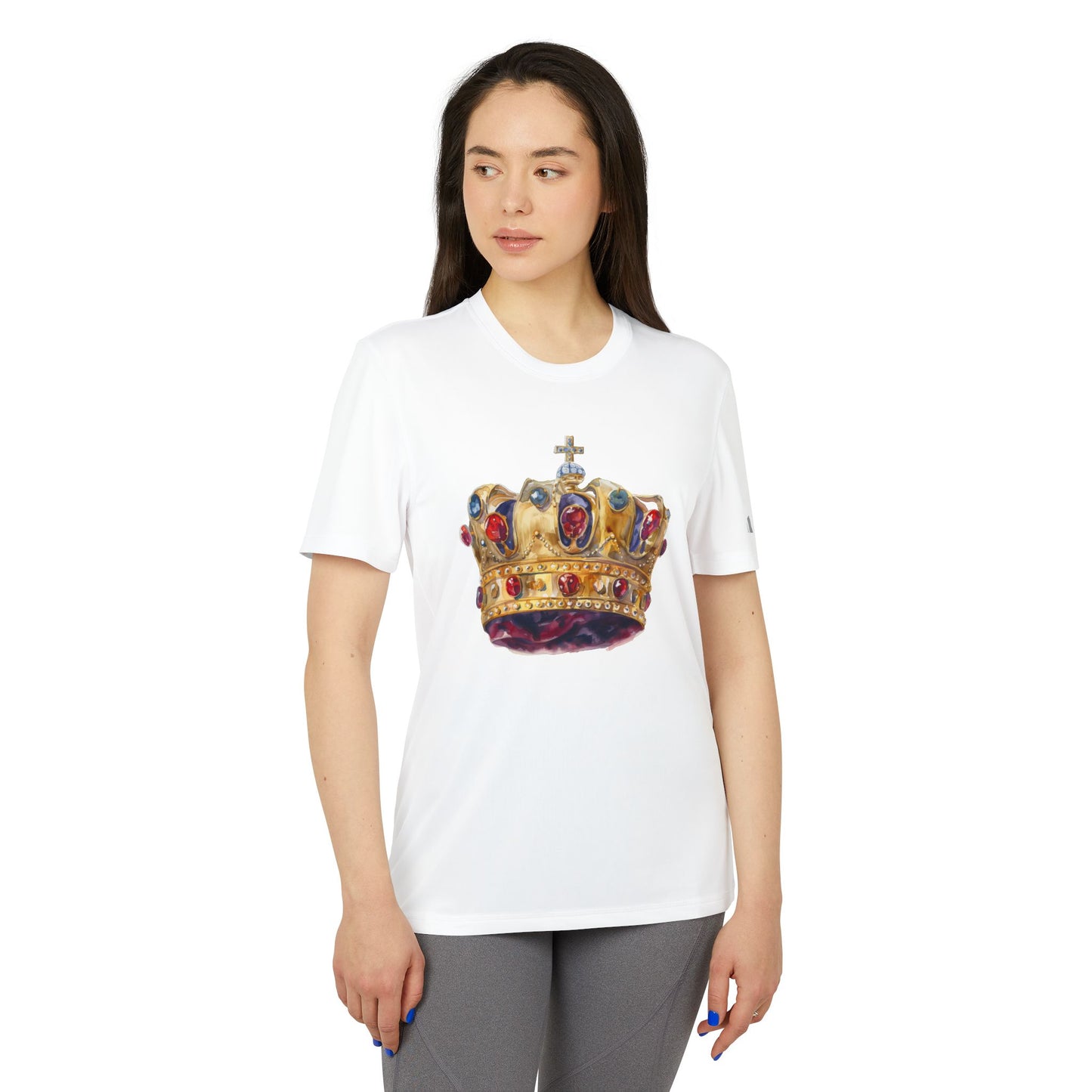 Unisex Sport T-shirt - Cool Athletic Wear for Fitness Enthusiasts - British Royal Crown Design - Iconic Symbol of Monarchy